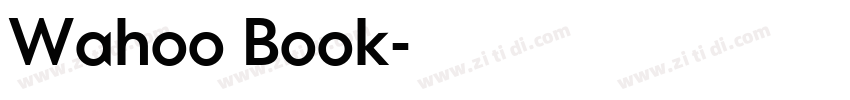 Wahoo Book字体转换